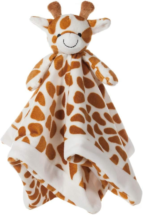 Apricot Lamb Luxury Snuggle Plush Cute Giraffe Infant Stuffed Animals Security Blanket Nursery Character Blanket (Yellow