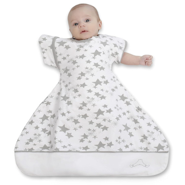 Swaddle Sack with Arms Up, Allows Babies HIPS to Move Freely, fits Newborn Babies 0-6 Months, 8-18 lbs, Arms in/Out Tran