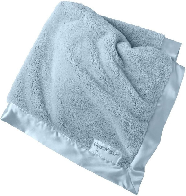 GooseWaddle Luxury Silky Smooth, Satin Trimmed Baby Blanket, 100% Polyester Machine Washable Blankie, Soothing Nursery o