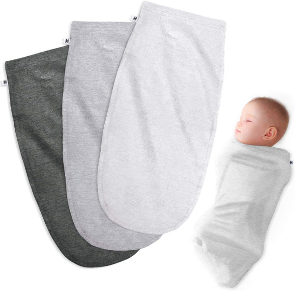 Henry Hunter Baby Swaddle Sack | The Simple Swaddle | Soft Stretchy Cotton Swaddles for Newborns | Baby Swaddles 0-3 Mon