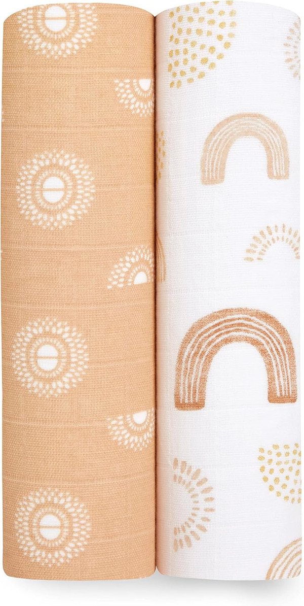 aden + anais Swaddle Blanket, Boutique Muslin Blankets for Girls & Boys, Baby Receiving Swaddles, Ideal Newborn & Infant
