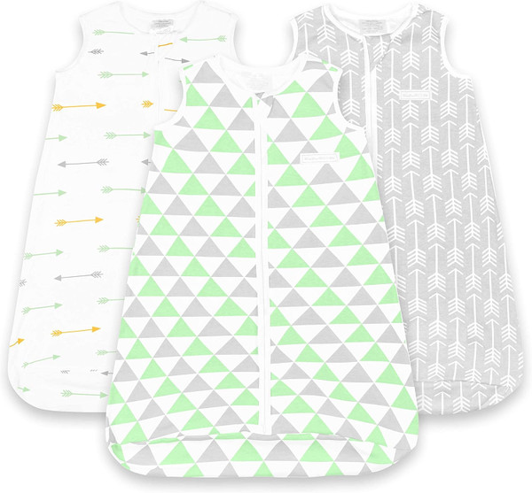 Baby sleeping bag sack, infant sleeping bags, cotton wearable blanket boys girls