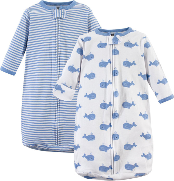Hudson Baby Unisex BabyCotton Long-Sleeve Wearable Sleeping Bag, Sack, Blanket