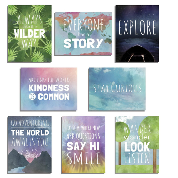 The World Mini Collection Wall Card Prints, Inspirational Phrases, Motivational Wall Quotes, 5x7 Inches, Wall Decoration