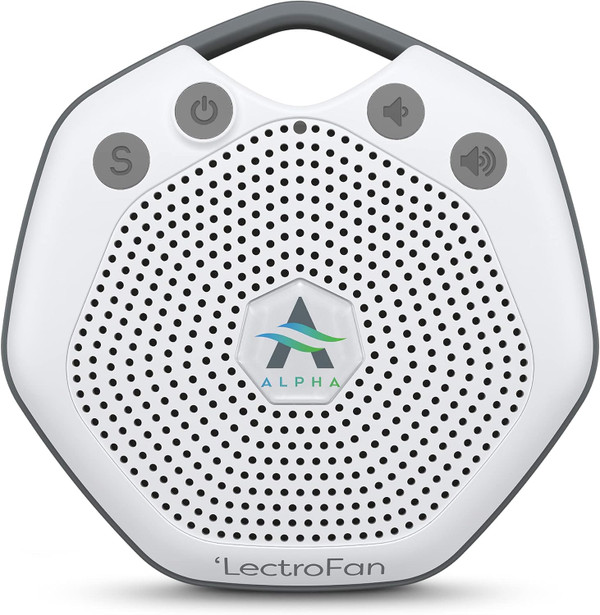 Adaptive Sound Technologies LectroFan Alpha Portable Sleep Sound Machine with 7 Soothing Non-Looping Guaranteed Sounds w