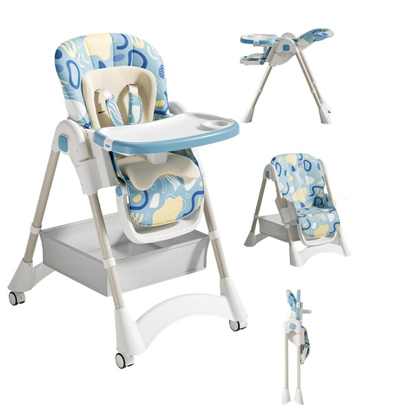 Convertible 3-in-1 High Chair for Babies and Toddlers Foldable Baby Hi
