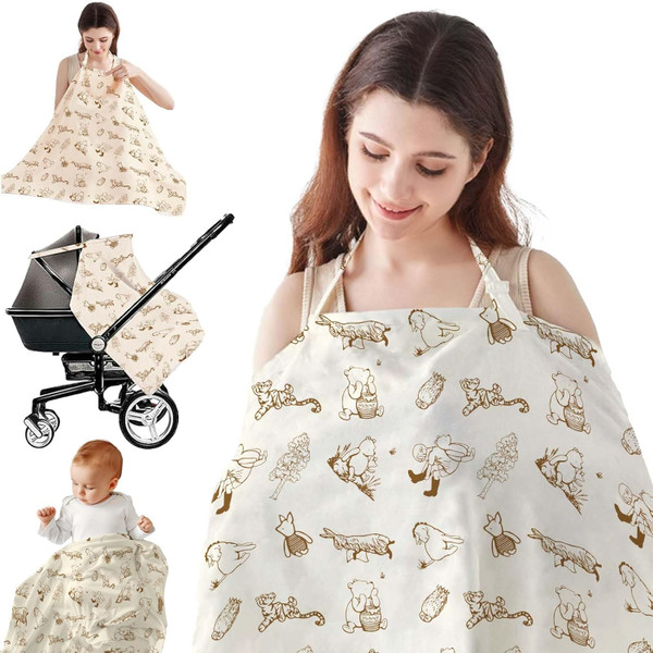 Nursing Cover for Breastfeeding, Nursing Apron,Breathable Breastfeedin
