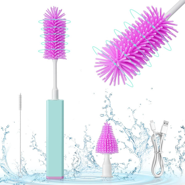 Electric Bottle Brush Set, Bottle Cleaner Brush with 360°Automatic - I