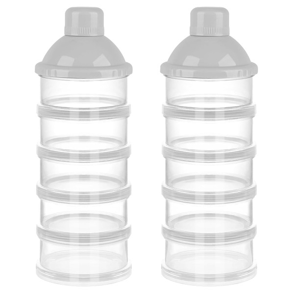Accmor Formula Dispenser On The Go, 5 Compartments Stackable Formula C