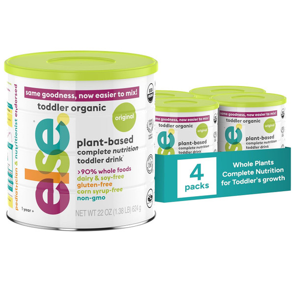 Else Nutrition Organic Toddler Formula for 12-36 months, Plant-based,