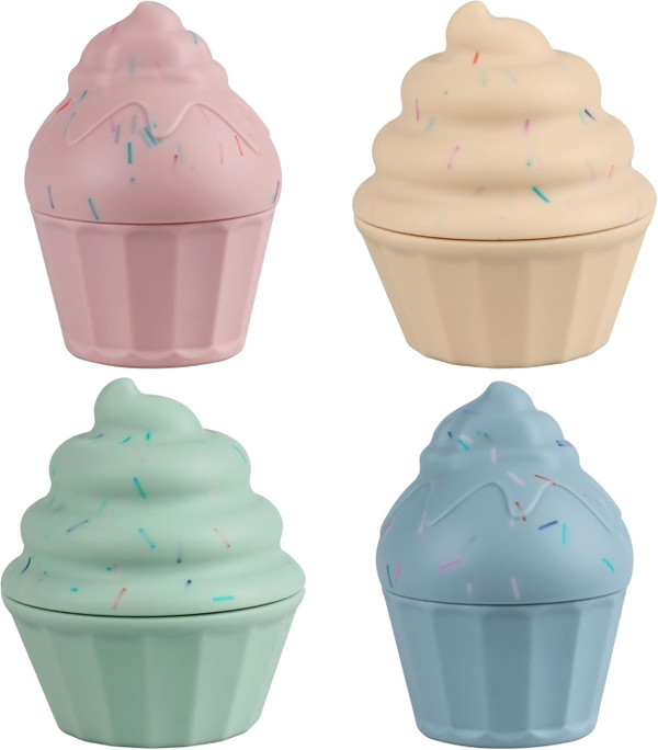 Silicone Bath Toys, Cake Design Baby Bathtub Toys for Toddlers/ Infant