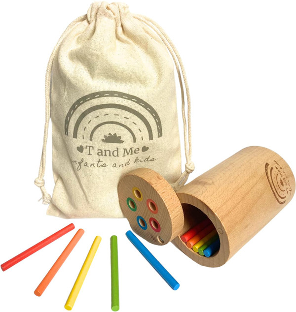 Sticks for Kids Travel Size, Montessori Toddler Toys, Toys for 1-3 Yea