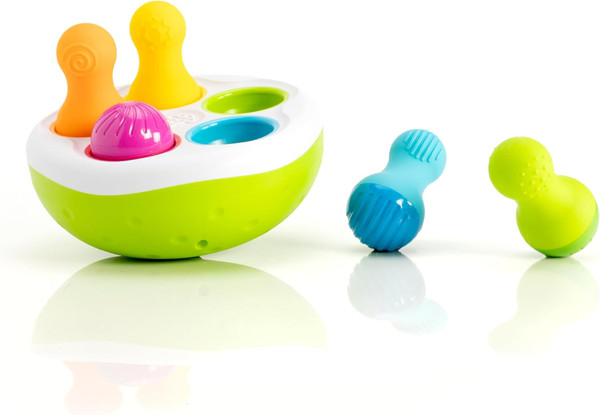 Fat Brain Toys F248 Fat Brain SpinnyPins, Kids Preschool, Spinning and