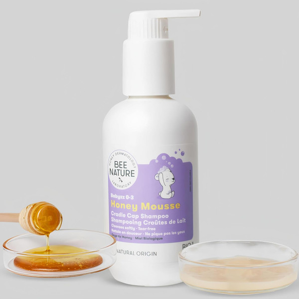 Cradle Cap Treatment Shampoo - Organic Honey Mousse - Tear-Free - Suit