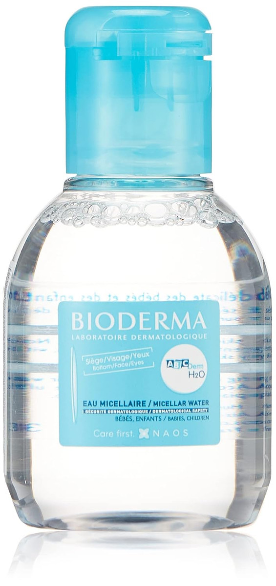 Bioderma ABCDerm H2O Baby Skin Care, Micellar Cleansing Water for Babi