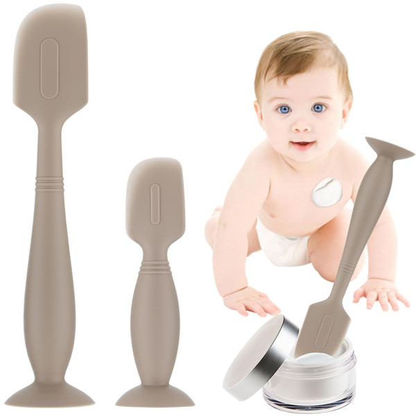 Baby Diaper Cream Spatula,2Pack Silicone Diaper Cream Applicator Baby