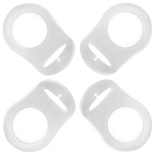 PUTSKA Pacifier Adapter Rings - Silicone Adapter for Pacifier Holder a