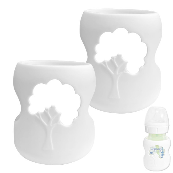 Silicone Glass Baby Bottle Sleeves Compatible with Dr. Brown's Natural