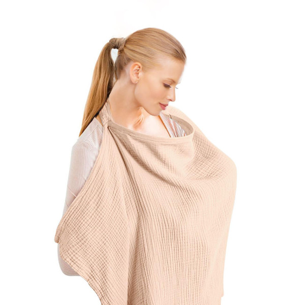 Muslin Nursing Cover for Breastfeeding Upgraded Breastfeeding Cover wi