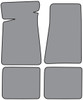 Floor mats 4 pc set - plain - choose color  for 1984-1987 Buick Turbo Regal Grand National, T-Type, Turbo T or GNX
