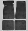 Floor Mats (set of 4) w/Turbo 6 logo #62P  on 2 front mats  (1984-1987)