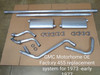 GMC TZE Motorhome 455 FWD OE FACTORY REPLACEMENT EXHAUST SYSTEM for 1973 thru early 1977 (Jan 1977) 
