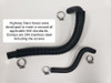 Highway Stars 1987 Power steering reservoir hose and Power steering return hose and stainless steel clamps