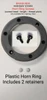 Highway Stars exclusive Steering wheel Horn cap ring  and screws with correct grain, 2 retainers & blackout holes exactly like factory and correct Grand National GNX Turbo T Type gray color  