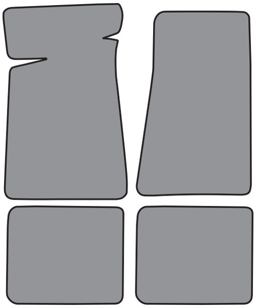 Floor mats 4 pc set - plain - choose color  for 1984-1987 Buick Turbo Regal Grand National, T-Type, Turbo T or GNX