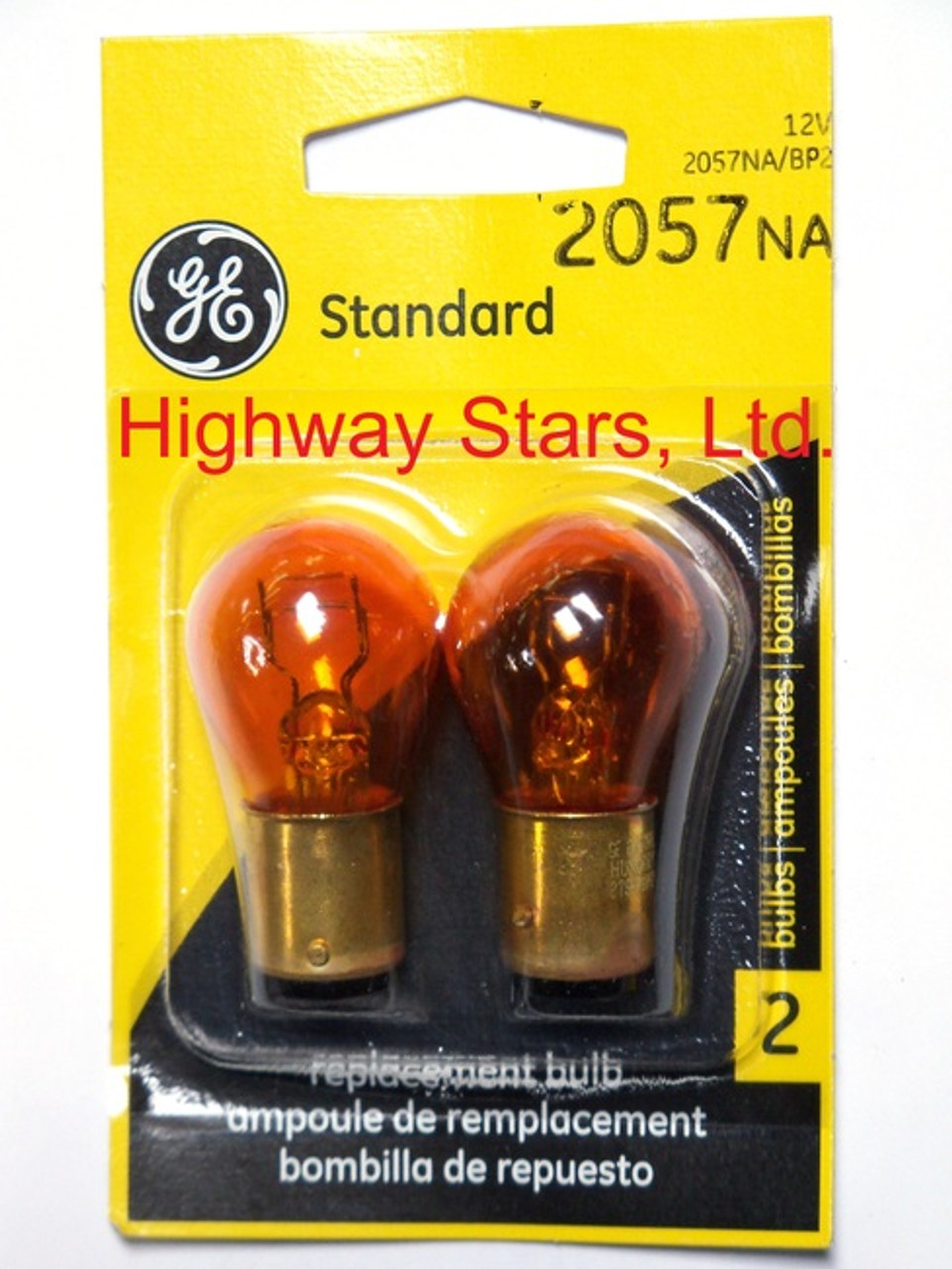 Bulbs - Front turn signal lamps GE 2057NA