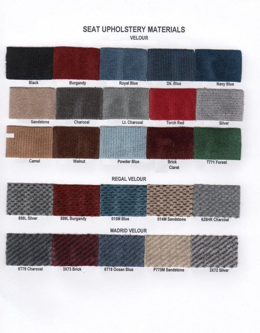 Custom color InteriorDoor Panels4 pc. COMPLETE SET UPPER for 1987