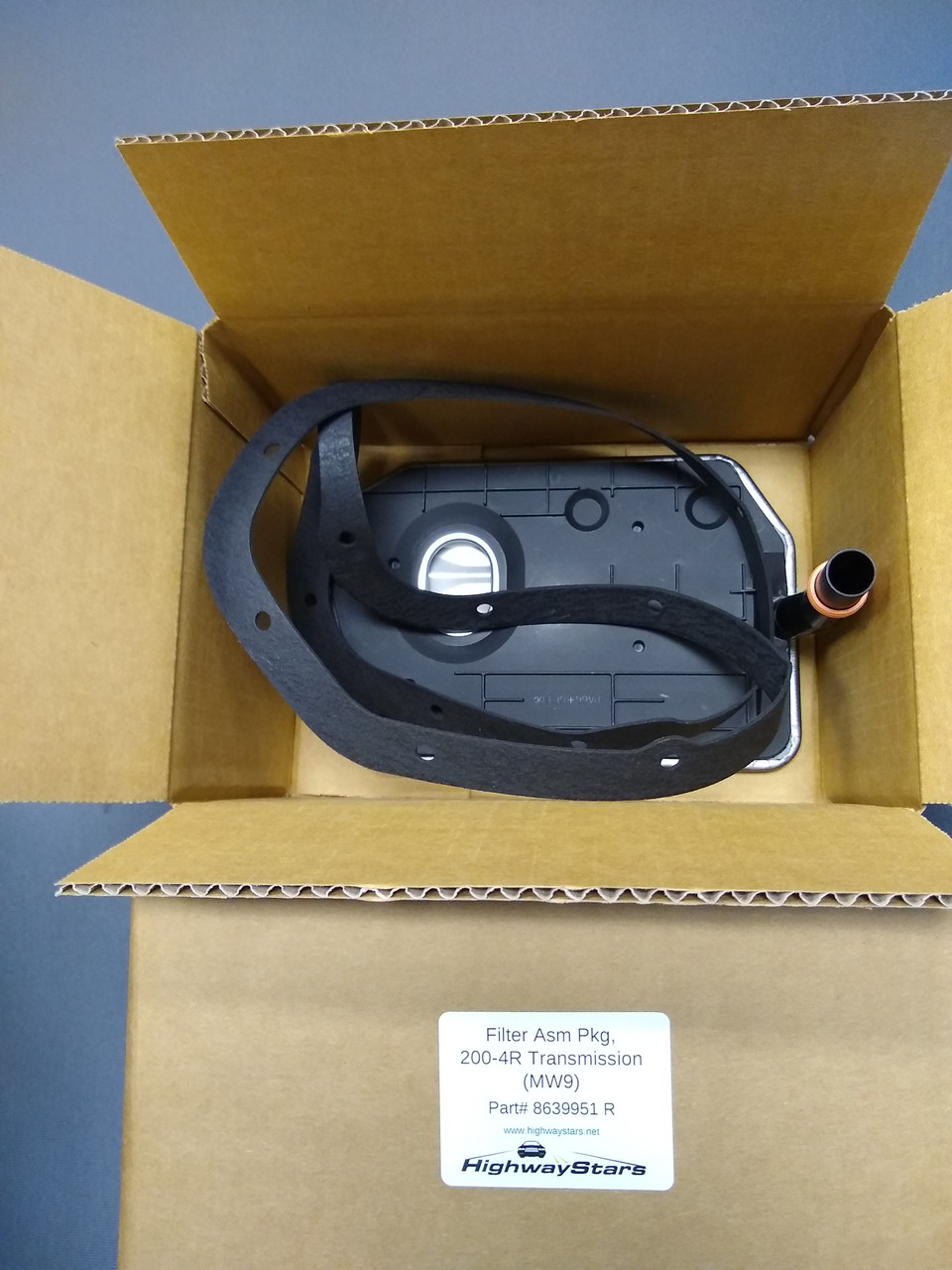 Transmission Oil filter with Gasket replacement for ACDelco # 8639951