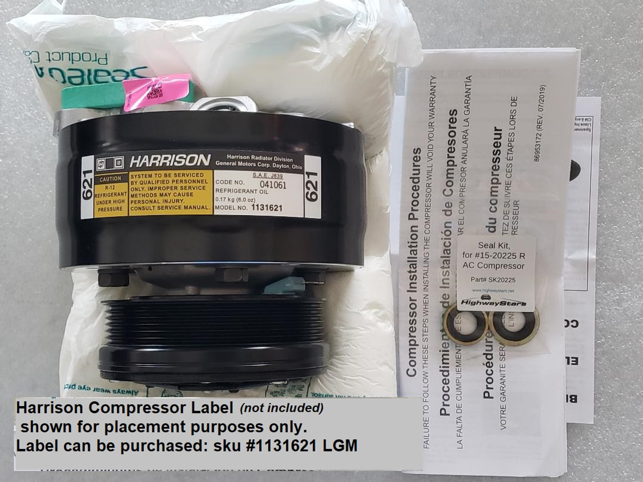 AC compressor for Buick Turbo Regal Grand National GNX replaces  ACDelco #15-20225
