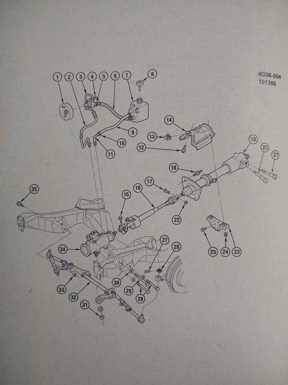 Diagram see #2  Power Steering Gear Inlet  Hose # 7849858 (Pump to steering gear)