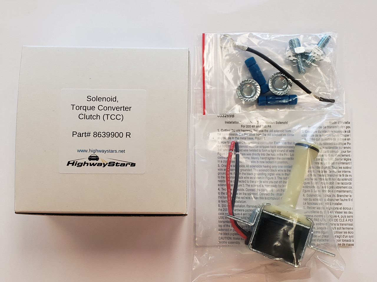 Torque Converter Clutch TCC Solenoid replaces GM #8639900 sold through Highway Stars Torque Converter Clutch TCC Solenoid replaces GM #8639900 sold through Highway Stars