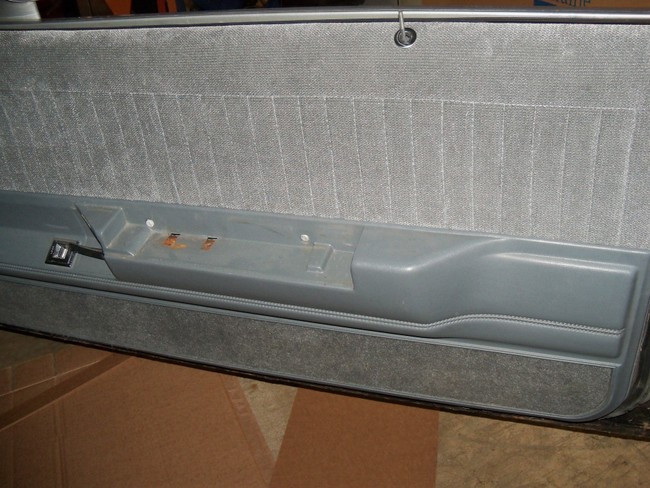 Installed 2 pc Front Upper door panels made in exclusive material to match Highway Stars seat covers sku #729