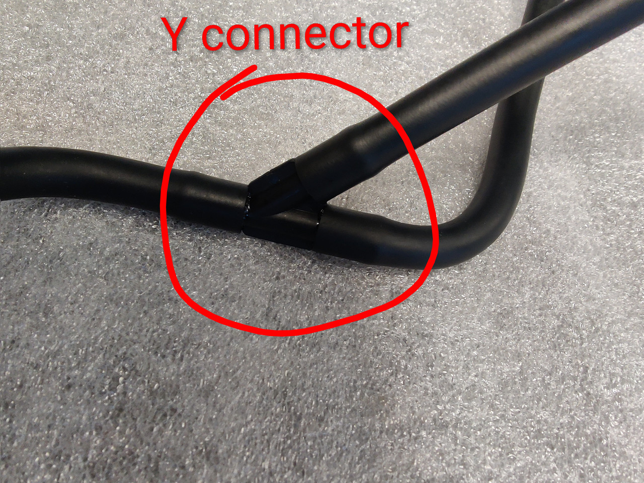 Highway Stars reproduction Wastegate hose assembly with the Y connect