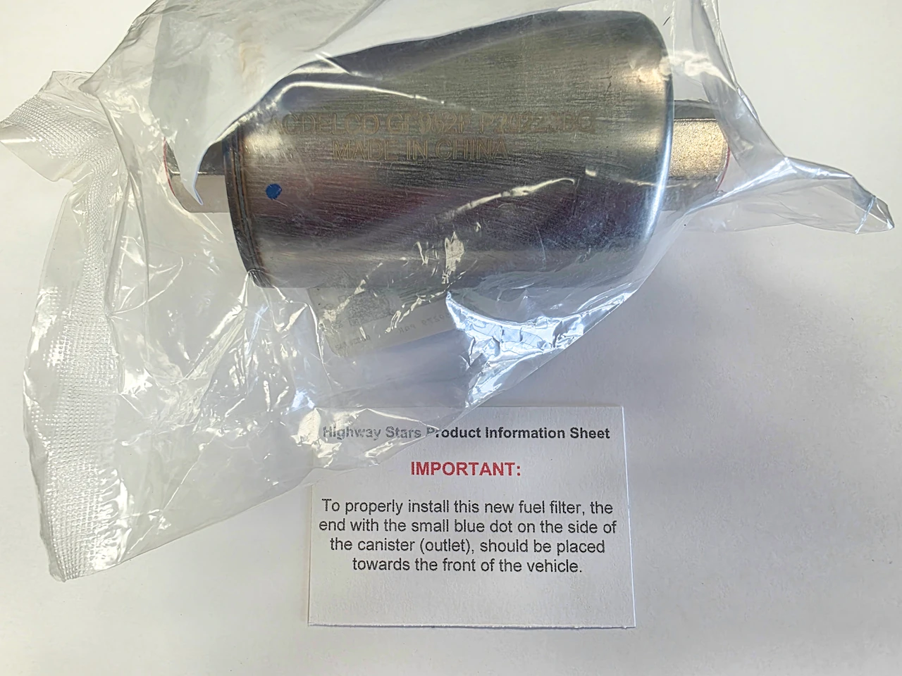 Buick Turbo Regal GNX genuine ACDelco Stainless Steel fuel filter