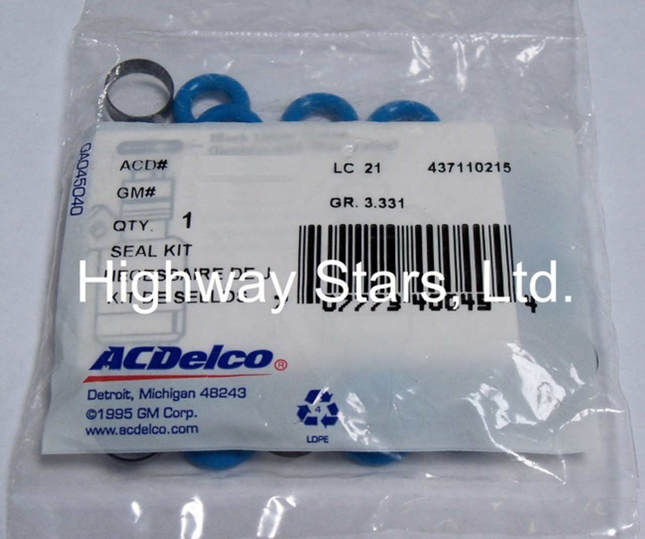 Seal Kit - Fuel Injector - ACDelco