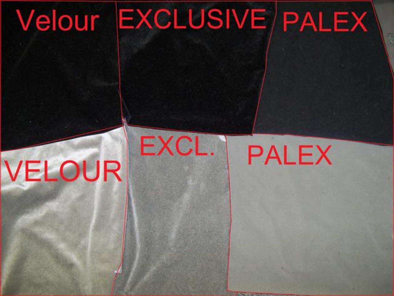 View the velour material which can be used on the 1986 or 1987 Buick Grand National seat covers sold by Highway Stars