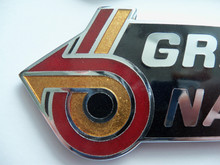 Knockoff vs Authentic GM Cloisonne  1986-1987 Buick Grand National GM# 25516222 Grand National Fender Trunk Emblem