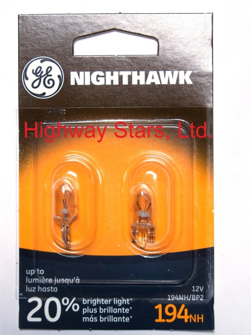 GE Lighting P21/5W NH/BP2 Nighthawk Automotive Replacement Bulbs, 2-Pack 