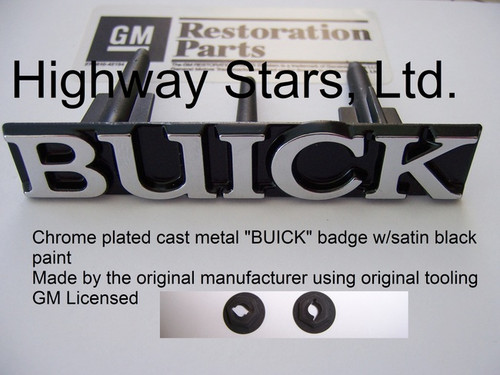 Licensed GM OE Grand National fender badge # 25516222 LGM(by