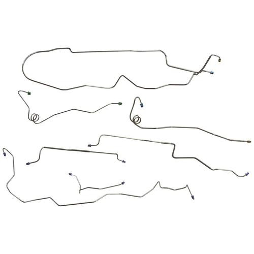 1981-87 Buick Grand National T-Type (Turbo V6 Only) Power Disc Brake Line Kit 7pc, OE steel sold by Highway Stars 1981-87 Buick Grand National T-Type (Turbo V6 Only) Power Disc Brake Line Kit 7pc, OE steel sold by Highway Stars