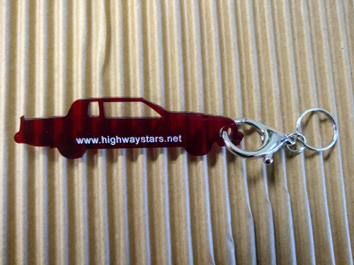 Highway Stars Buick T-TYPE OR TURBO T  Burgundy / Claret keychain