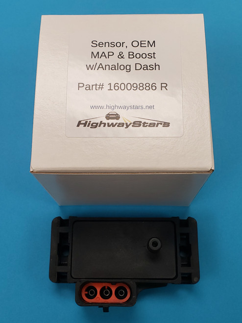 2 BAR MAP replaces GM# 16009886 for 1986 and 1987 Buick grand national, turbo regal and GNX