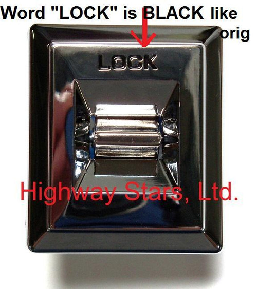 Power door lock switch with black out 