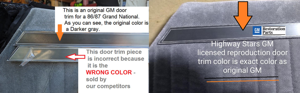 Compare Highway Stars GM Licensed part to all others