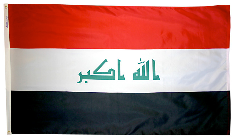 Iraq Nylon Outdoor Flag
