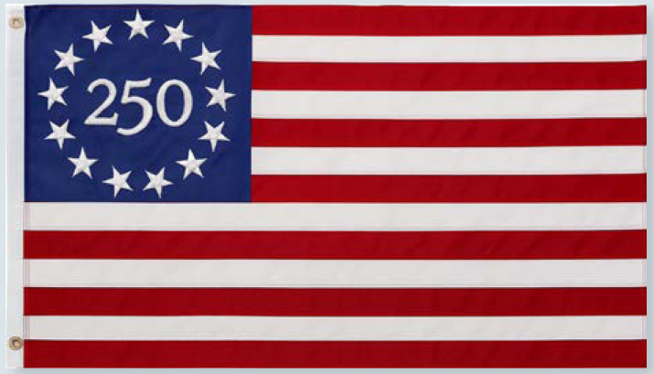 Betsy Ross 250 PolyCotton Outdoor Flag